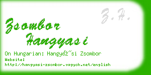 zsombor hangyasi business card